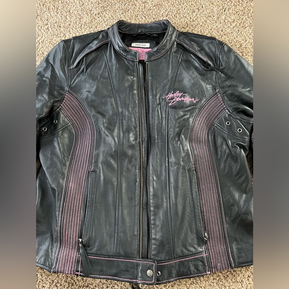 Harley Davidson Rider Leather Jacket - Picture 2 of 11